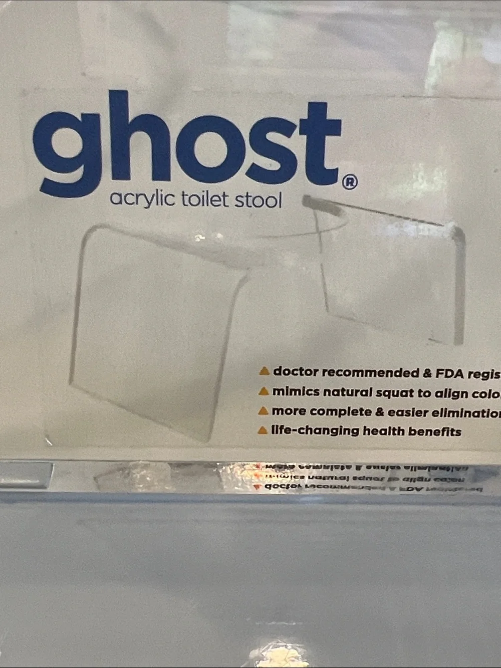 Squatty Potty Ghost Acrylic Toilet Stool, 7